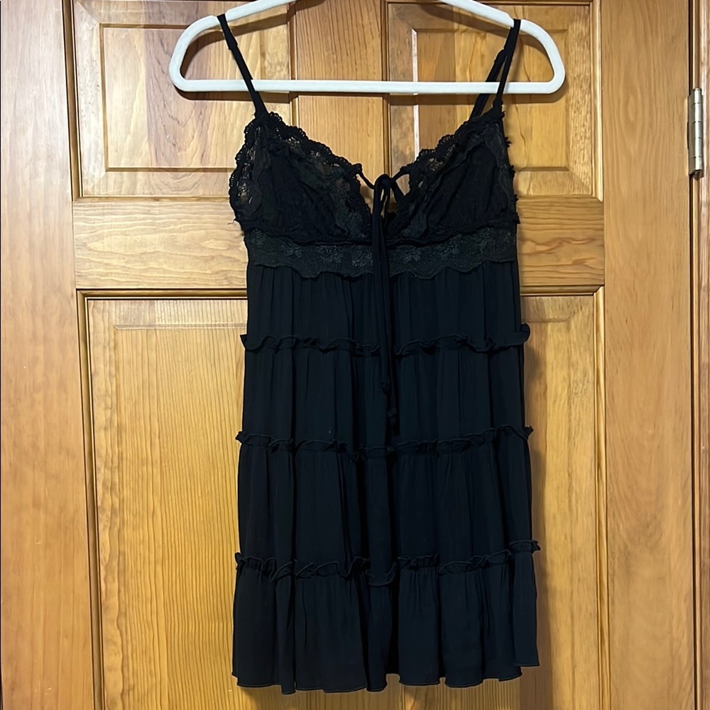 Black Lace Mini Dress